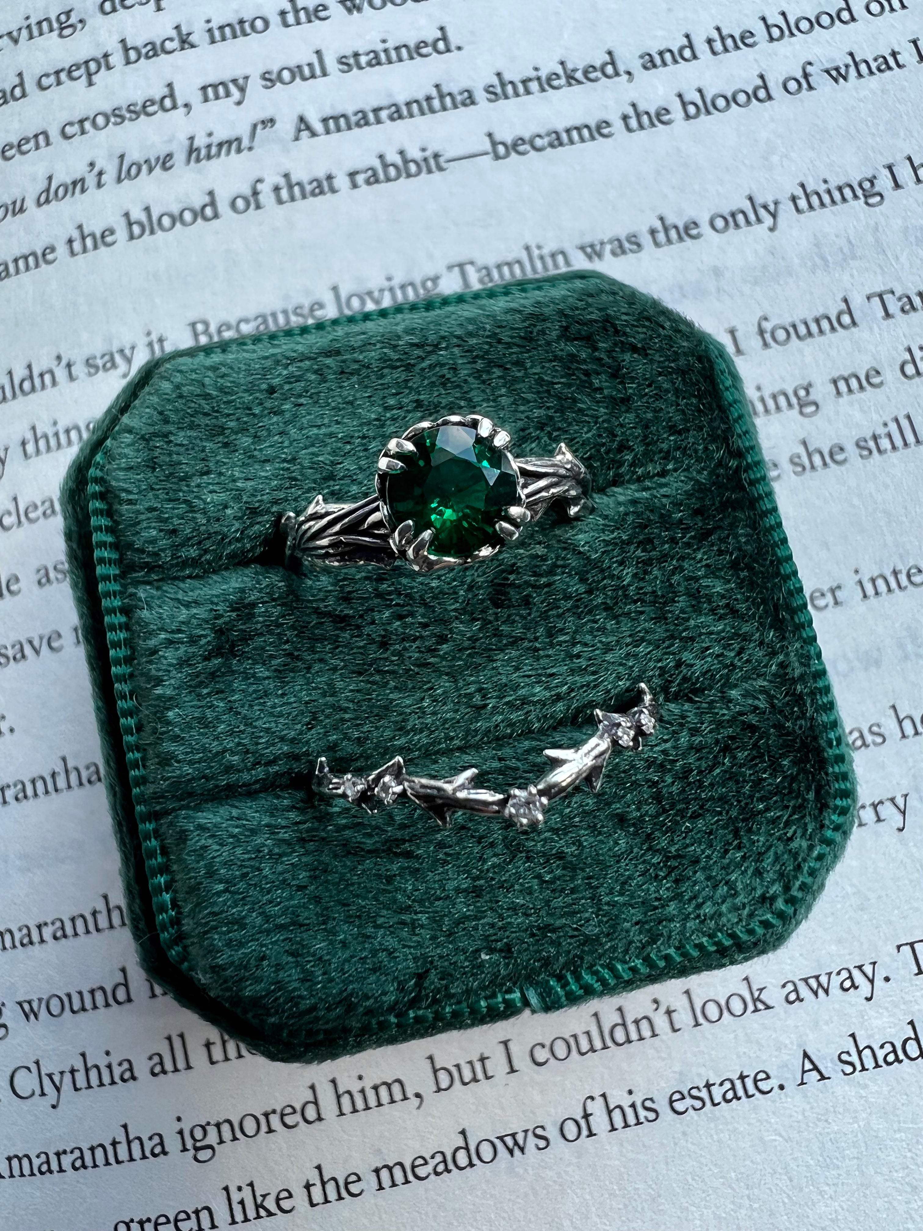 Round Thorns + Roses Ring Setting