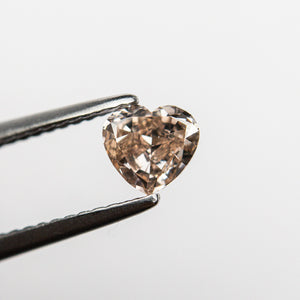 0.44ct 4.83x5.16x2.60mm GIA VS2 Fancy Brown-Pink Heart Brilliant 🇦🇺 24154-01
