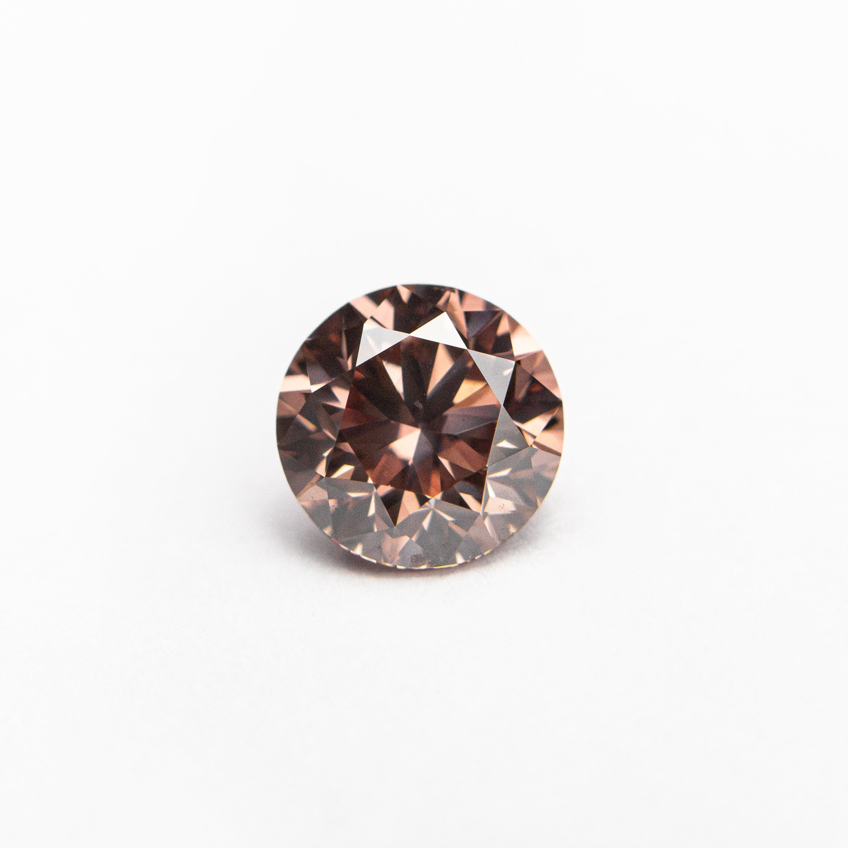 0.70ct 5.51x5.48x3.62 GIA SI1 Fancy Deep Orangy Pink Round Brilliant 🇦🇺 24147-01