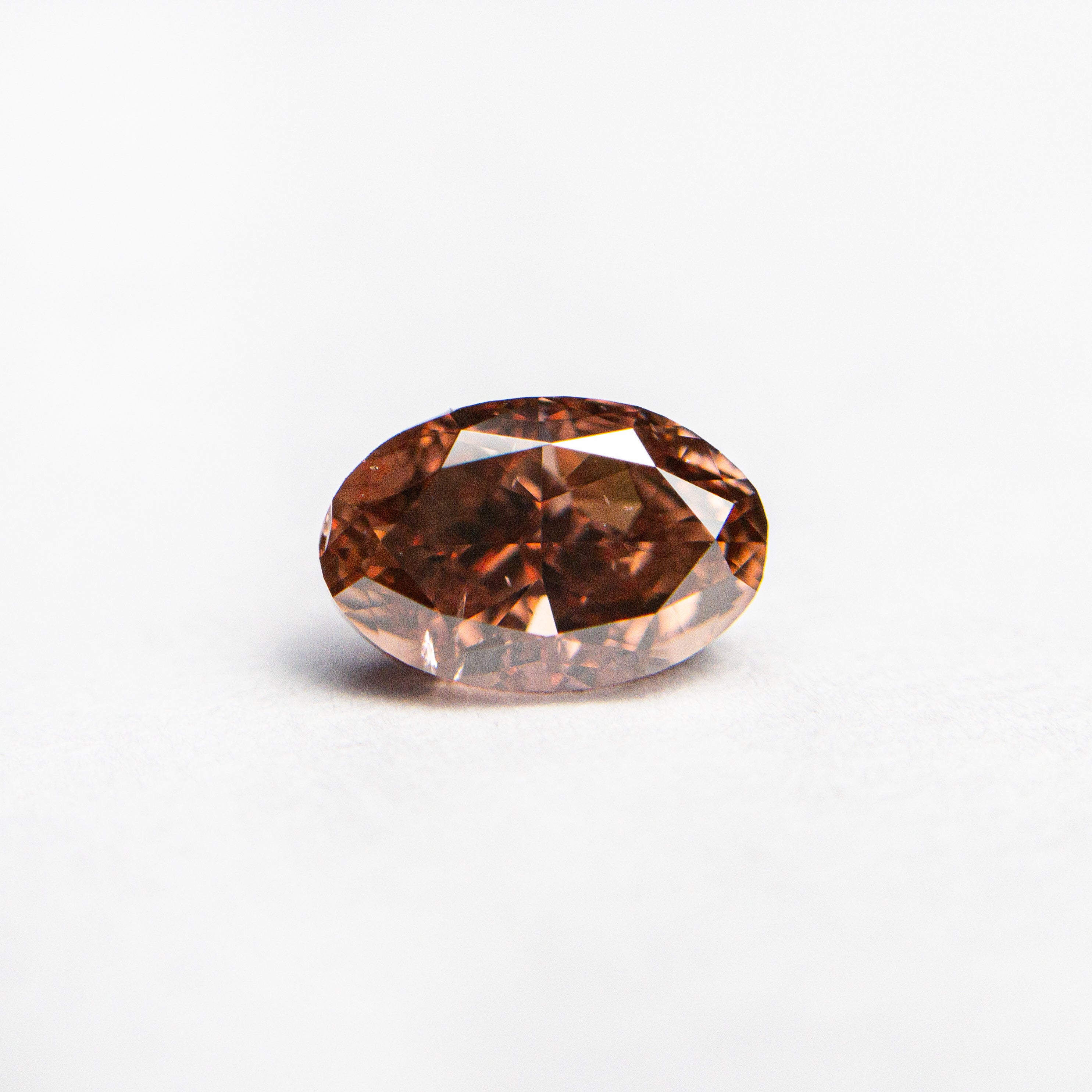 0.80ct 6.64x4.33x3.25mm GIA SI2 Fancy Deep Brownish Orangy Pink Oval Brilliant 🇦🇺 24162-01