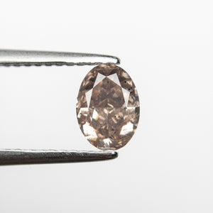 0.90ct 6.72x4.87x3.46mm GIA I1 Fancy Pink-Brown Oval Brilliant 🇦🇺 24092-01