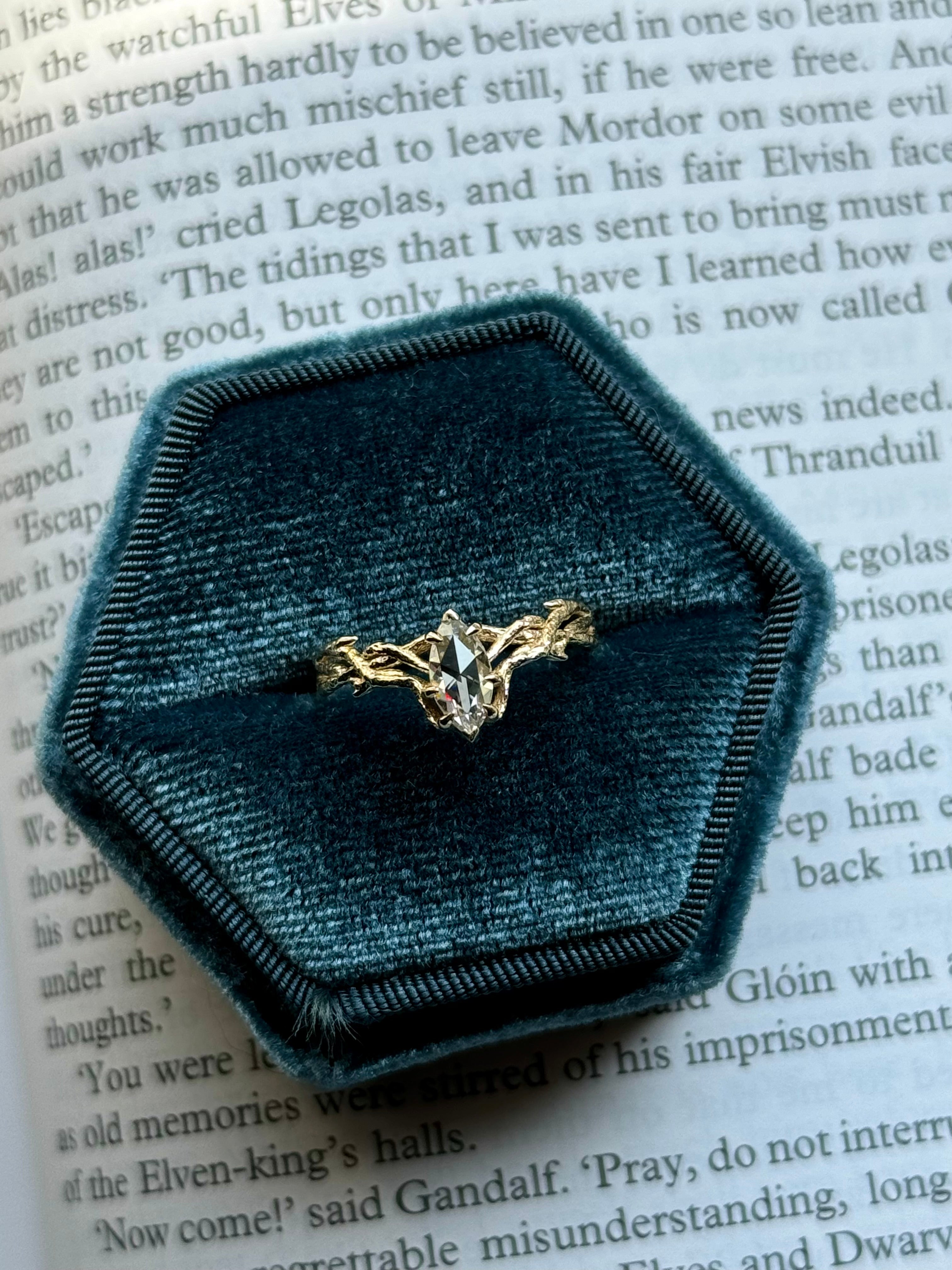 14k Moissanite Mirkwood