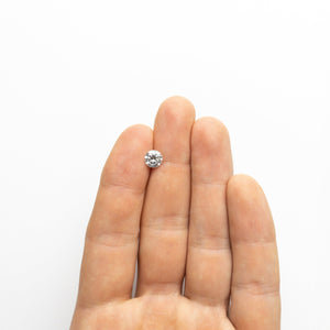 1.21ct 7.01x7.00x3.95mm Fancy Grey Round Brilliant 18473-01 - Misfit Diamonds