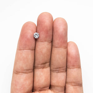 0.66ct 5.34-5.38x3.52mm Fancy Grey Round Brilliant 18968-10