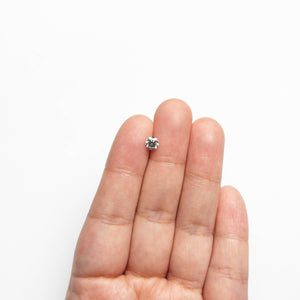 0.60ct 5.14-5.15x3.50mm Fancy Grey Round Brilliant 18968-17