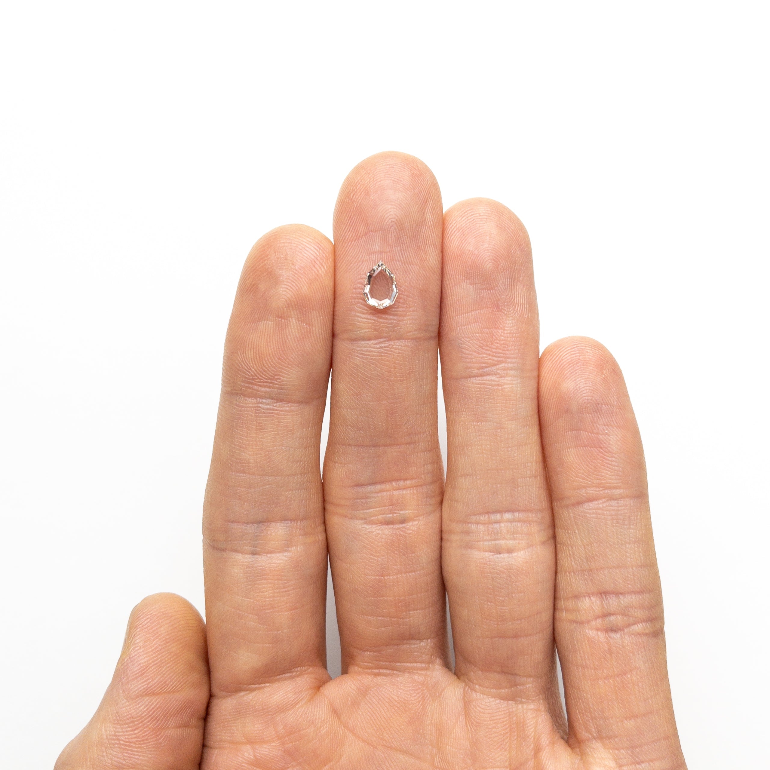 0.57ct 7.13x5.28x1.64mm VS1 J Geo Pear Portrait Cut 19854-53