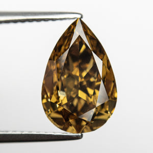 2.50ct 11.97x7.83x4.23mm GIA SI1 Fancy Yellow-Brown Pear Brilliant 🇦🇺 24110-01