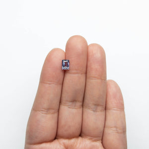 April 1 2025 1.07ct 6.35x4.66x3.12mm Rectangle Step Cut Sapphire 23052-01