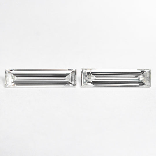 0.43cttw 2pc 8.07x1.98x1.22mm 8.07x2.05x1.29mm VS G Baguette Step Cut Matching Pair 24701-01