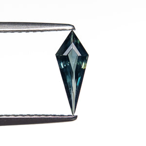 0.42ct 9.69x3.83x2.16mm Kite Step Cut Sapphire 25740-21