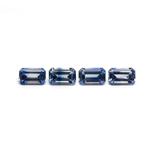 1.84cttw 4pc 5.5x3.5mm Cut Corner Rectangle Step Cut Sapphires 27723-01