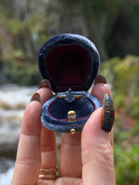 1.03ct Sapphire Drop Ring