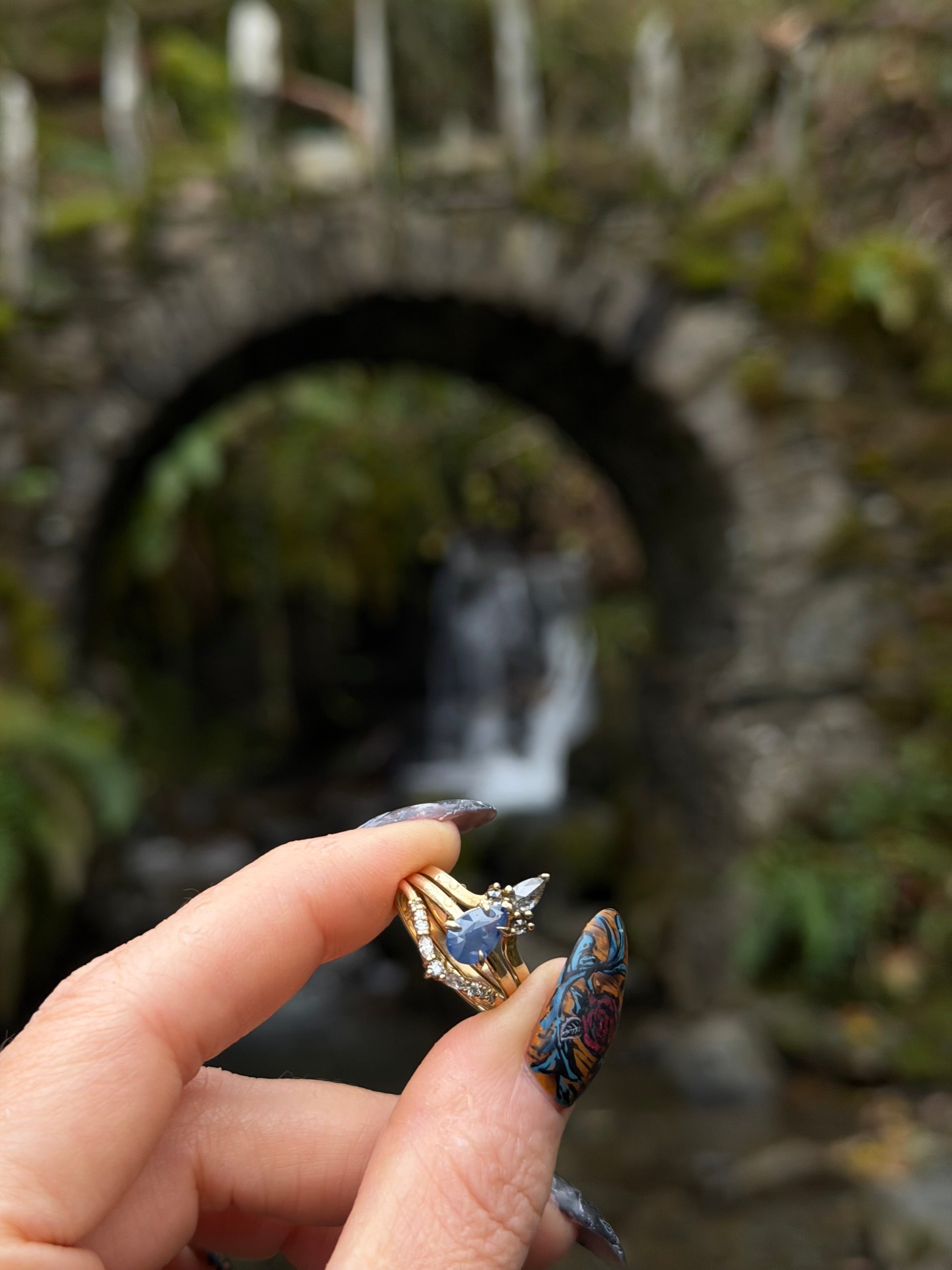 1.03ct Sapphire Drop Ring