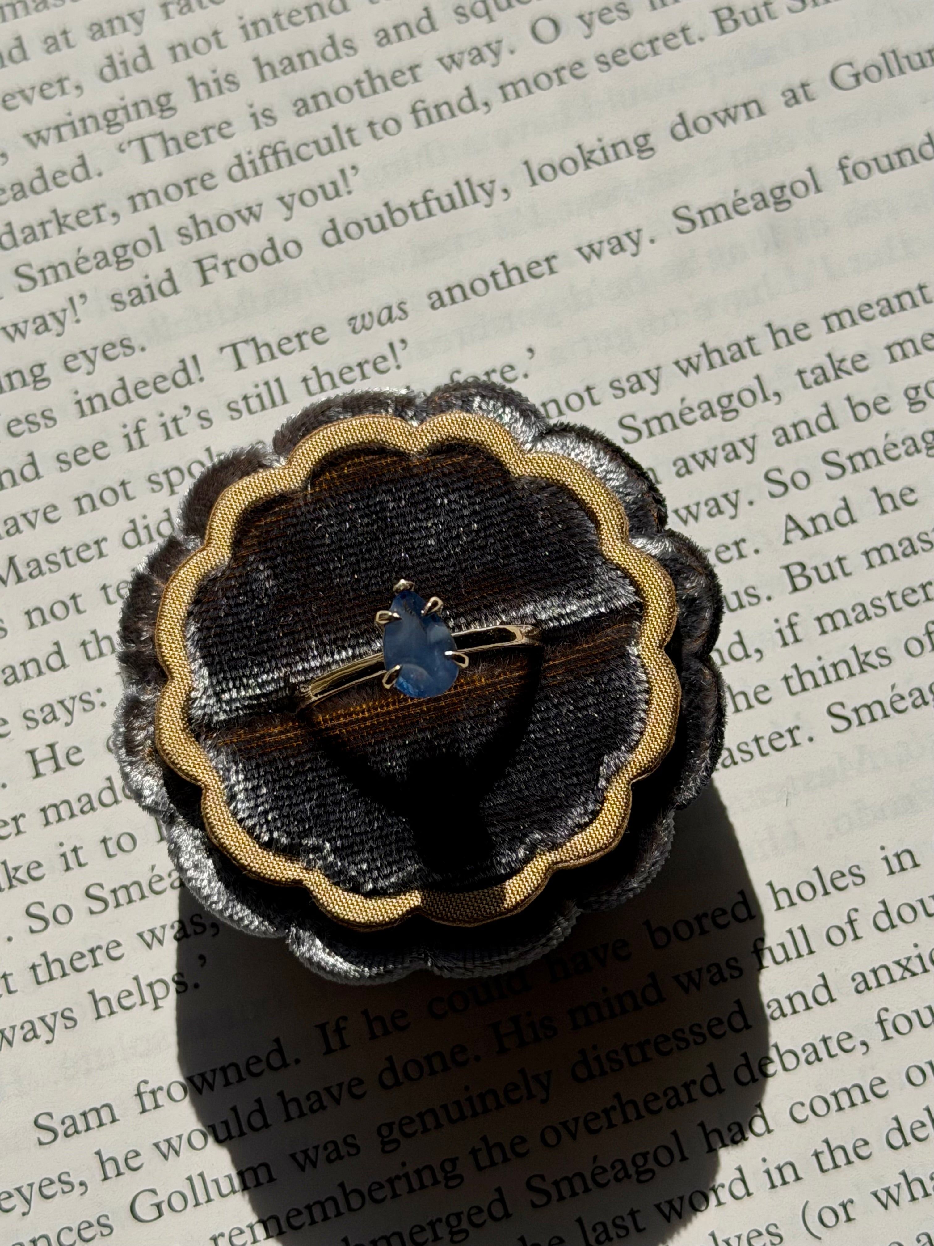 1.03ct Sapphire Drop Ring