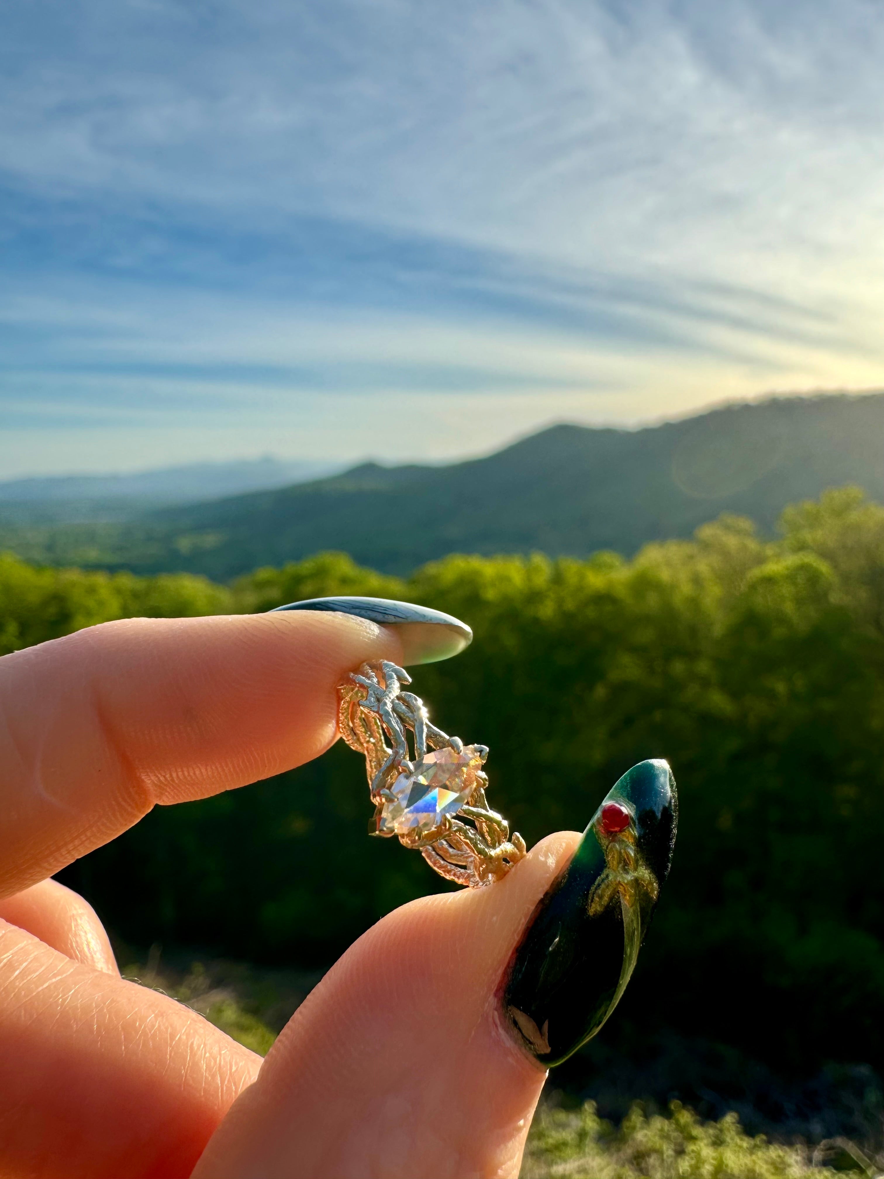 14k Moissanite Mirkwood