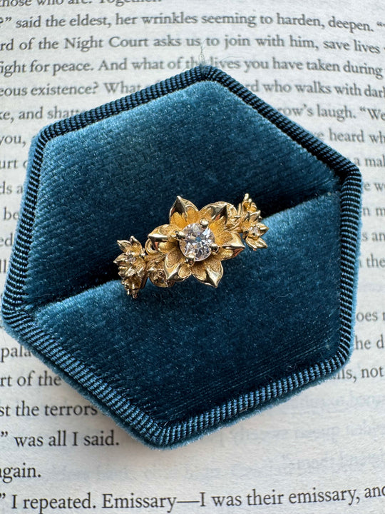 Antique Diamond Persephone 14k Yellow