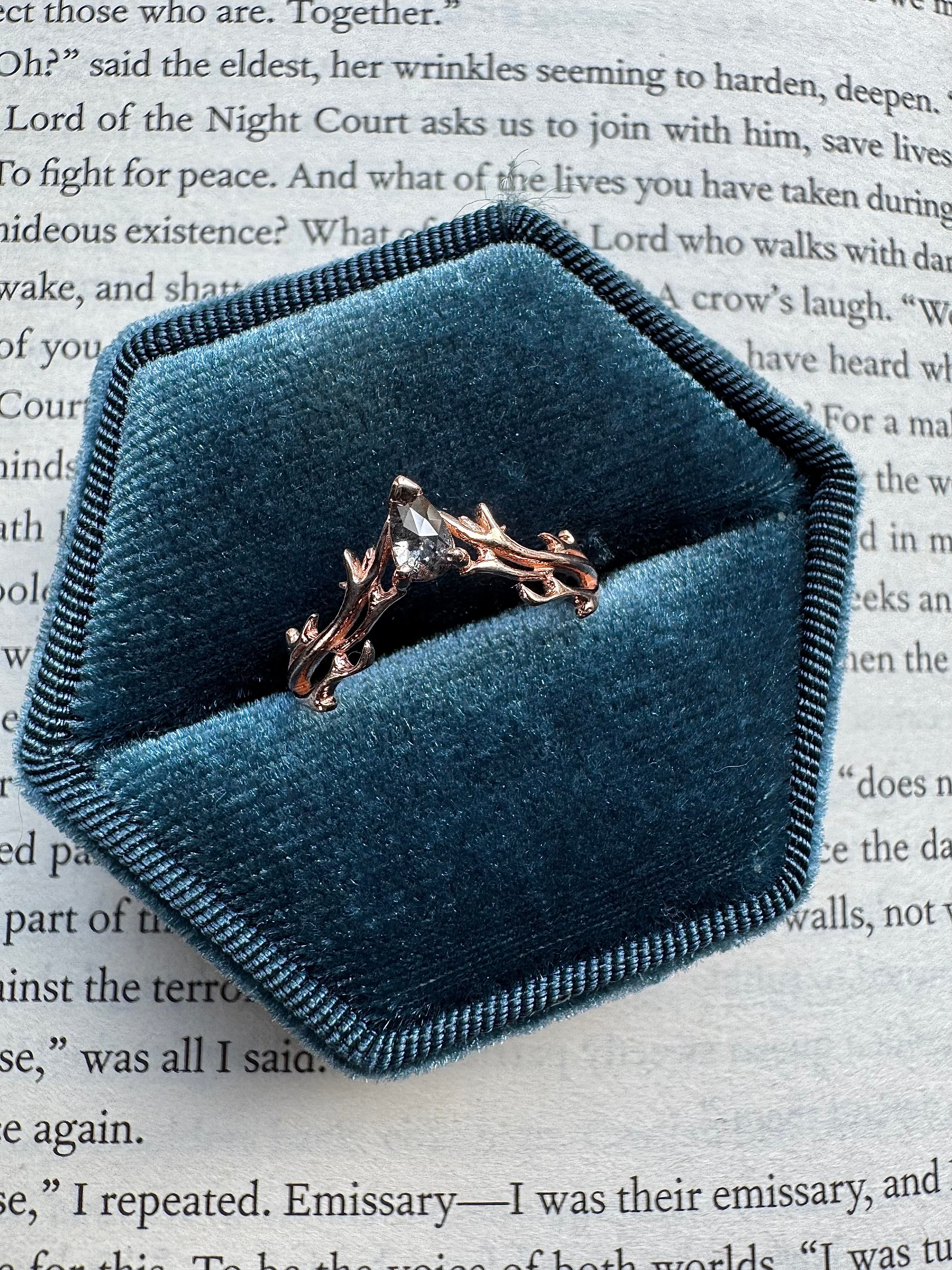 14k Rose Gold Diamond Aelin Band RTS