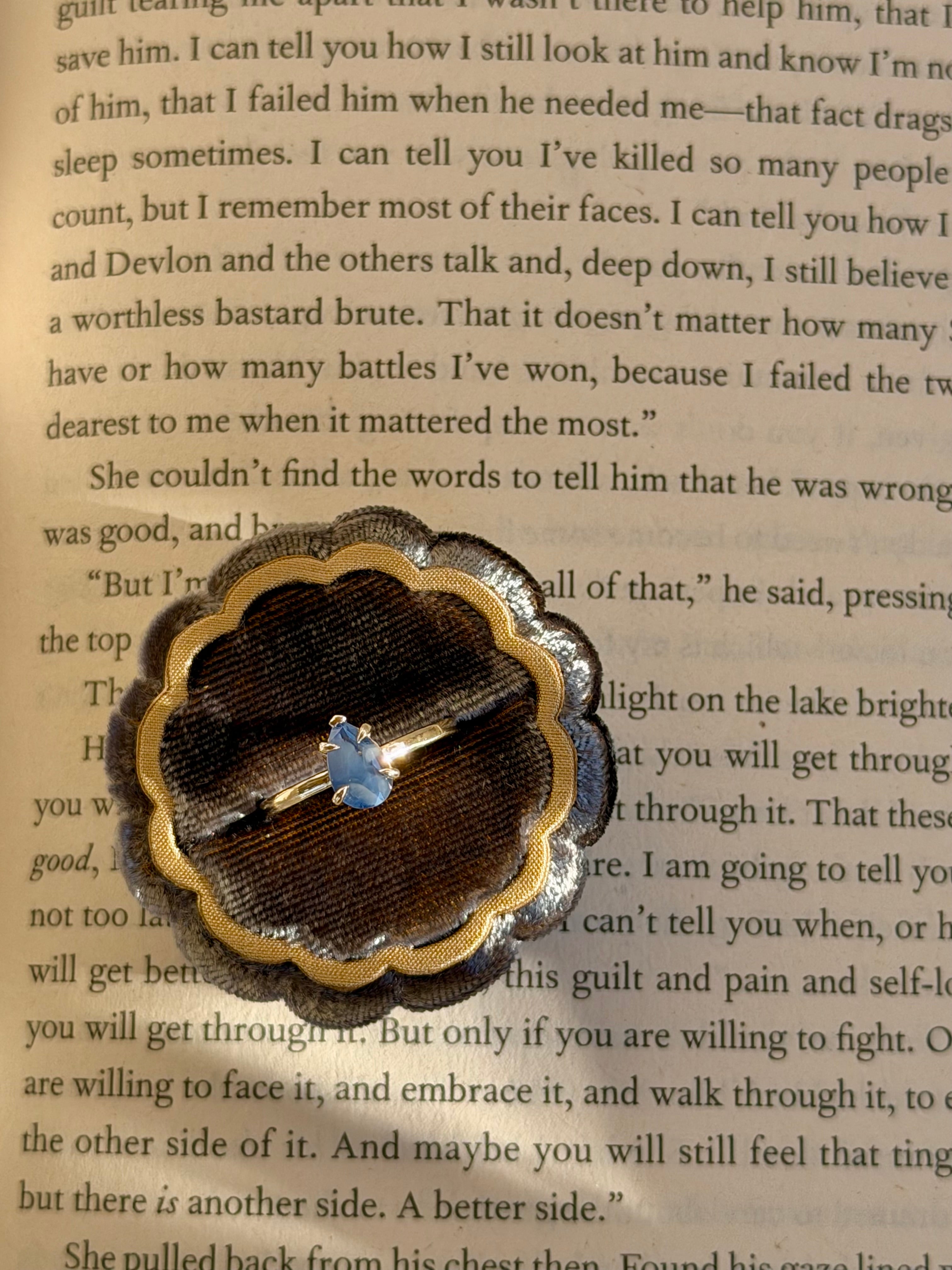 1.03ct Sapphire Drop Ring