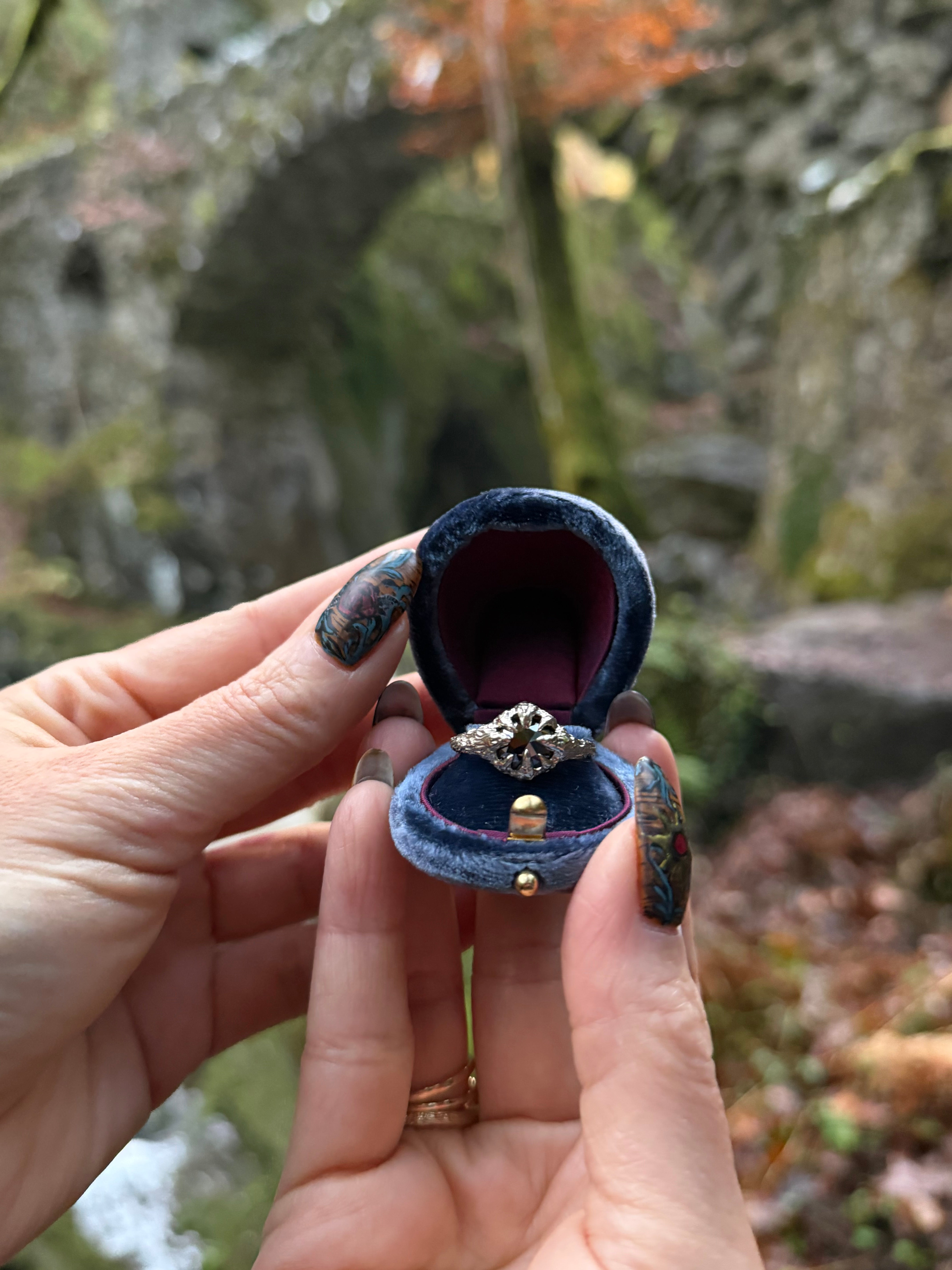 1.90ct Diamond Silver Flames Ring