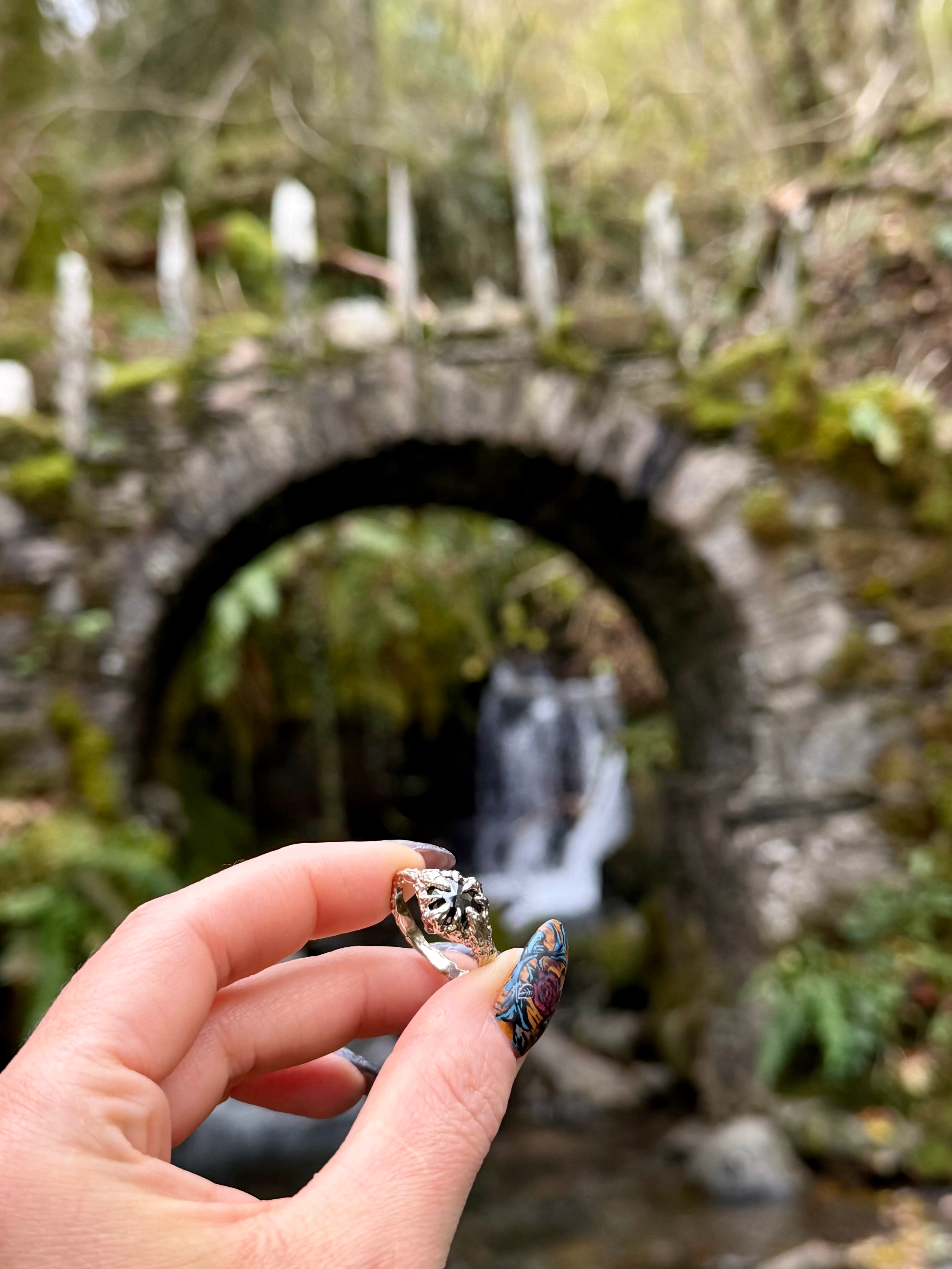 1.90ct Diamond Silver Flames Ring