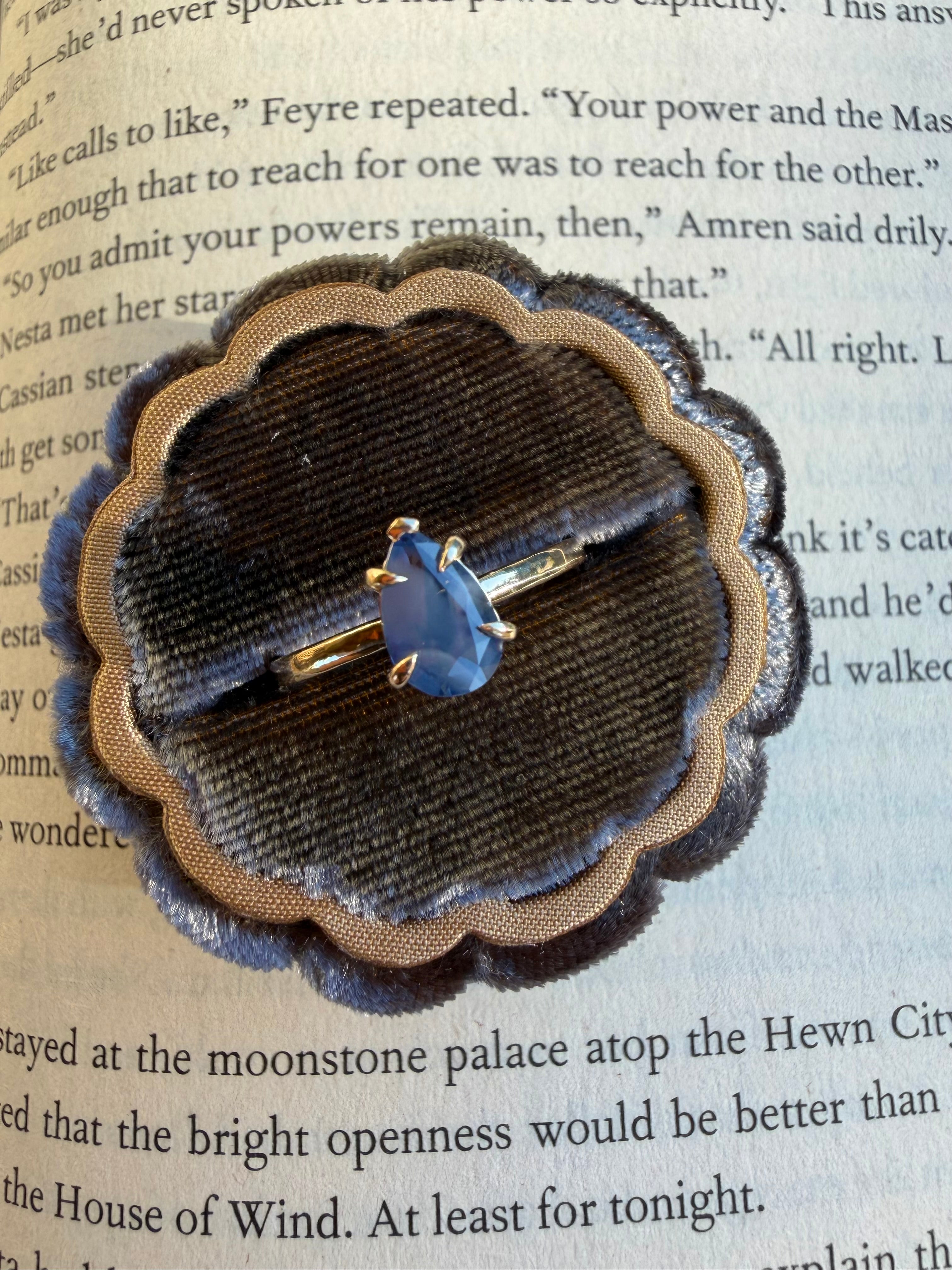 1.03ct Sapphire Drop Ring