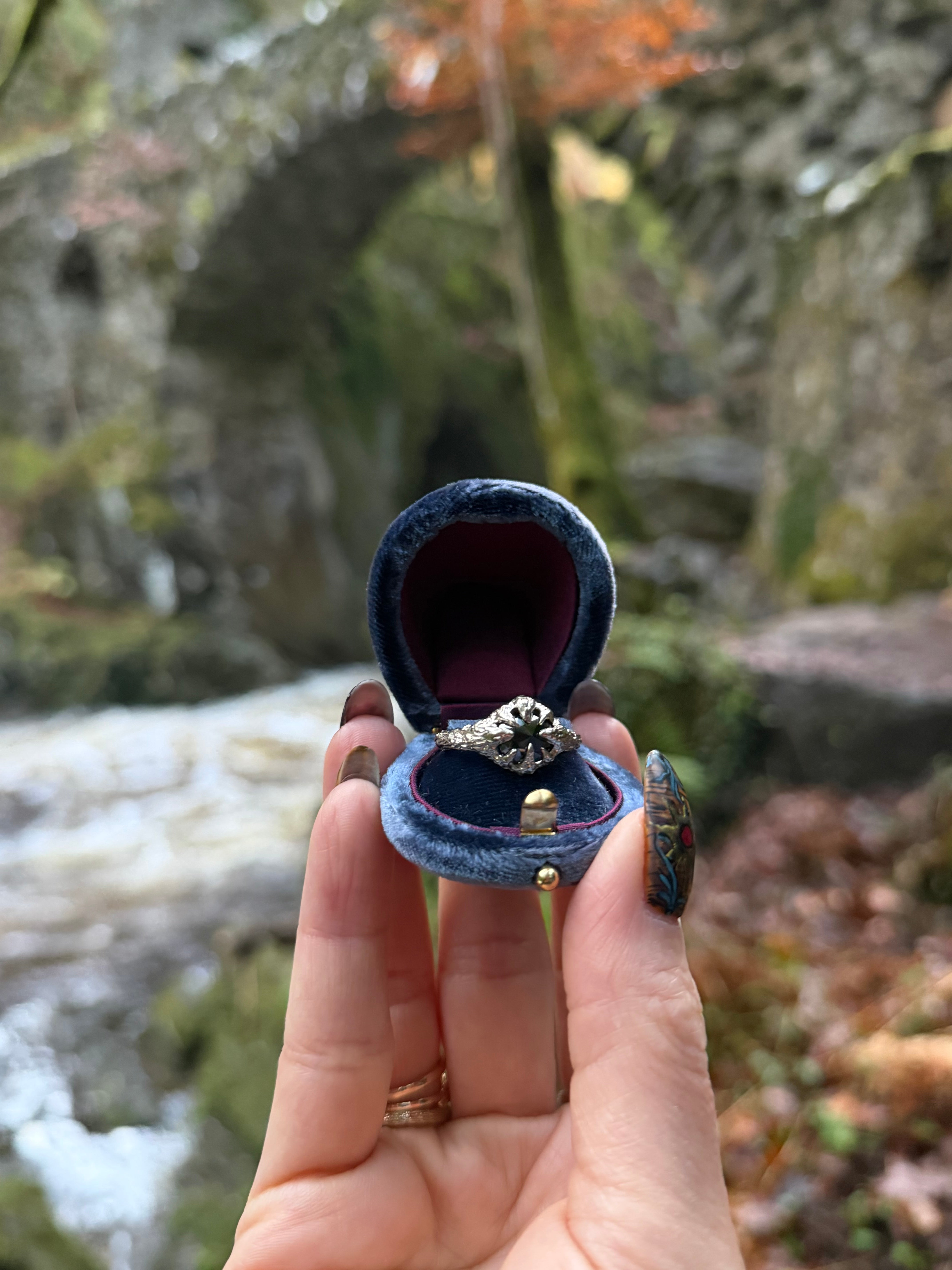 1.90ct Diamond Silver Flames Ring