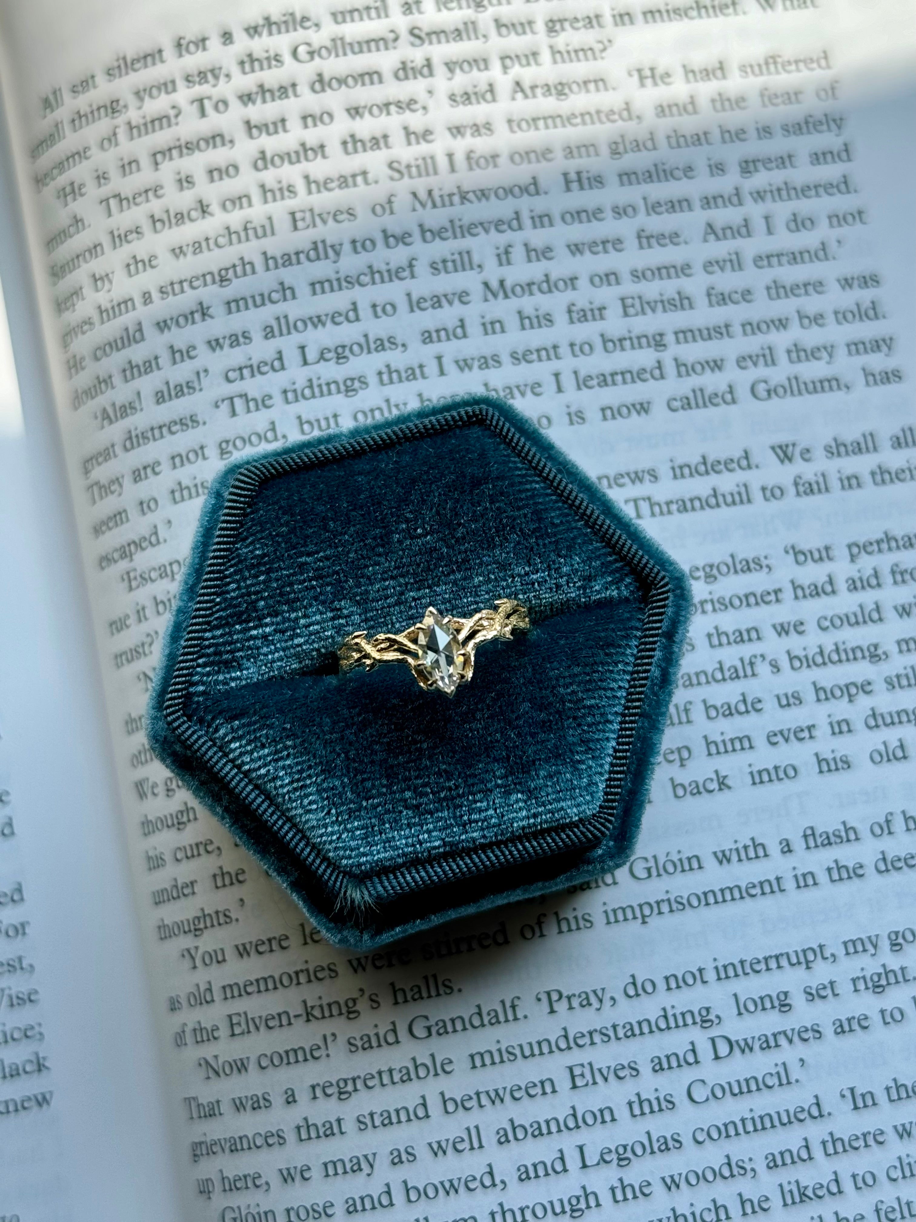 14k Moissanite Mirkwood