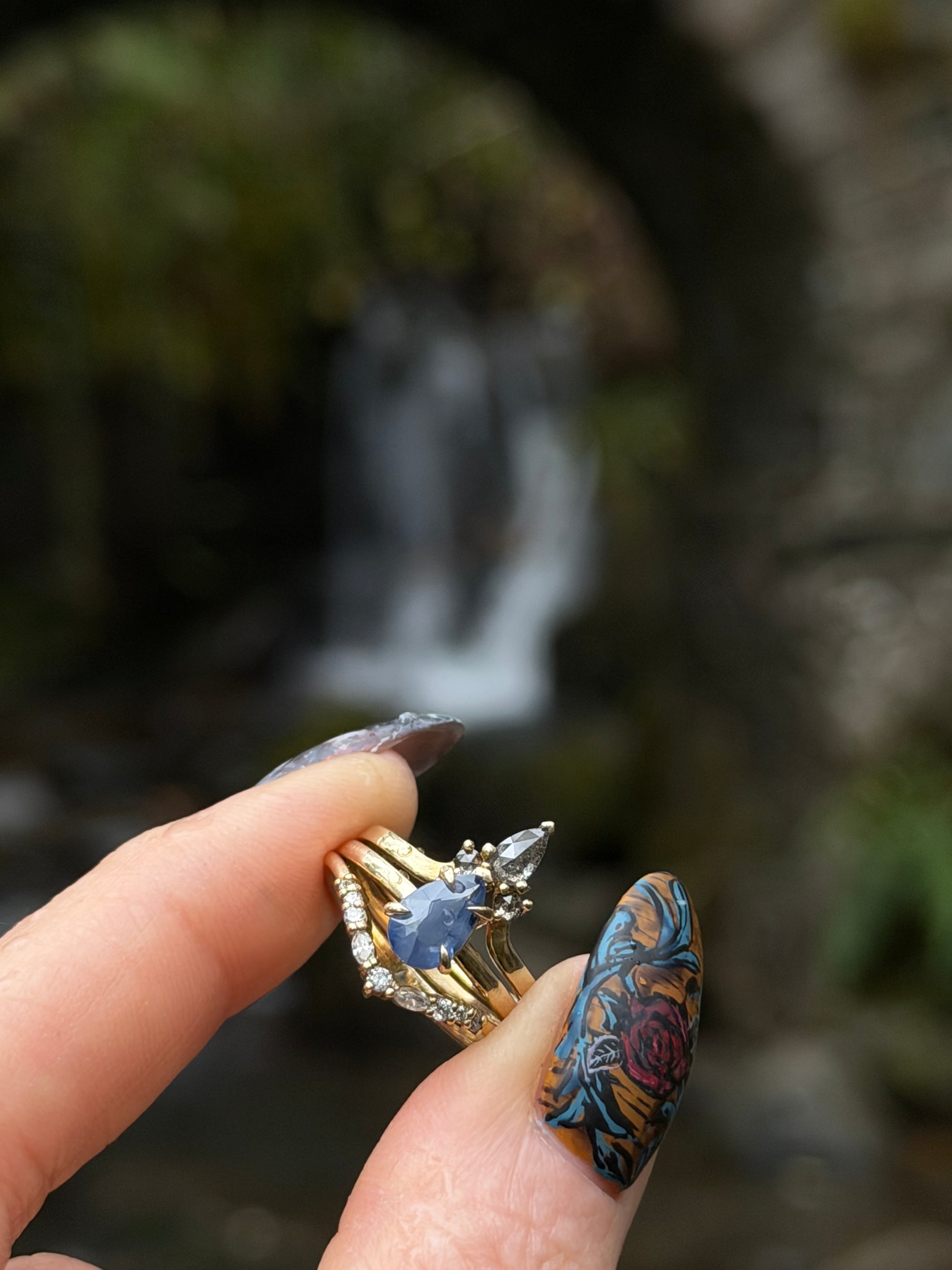 1.03ct Sapphire Drop Ring