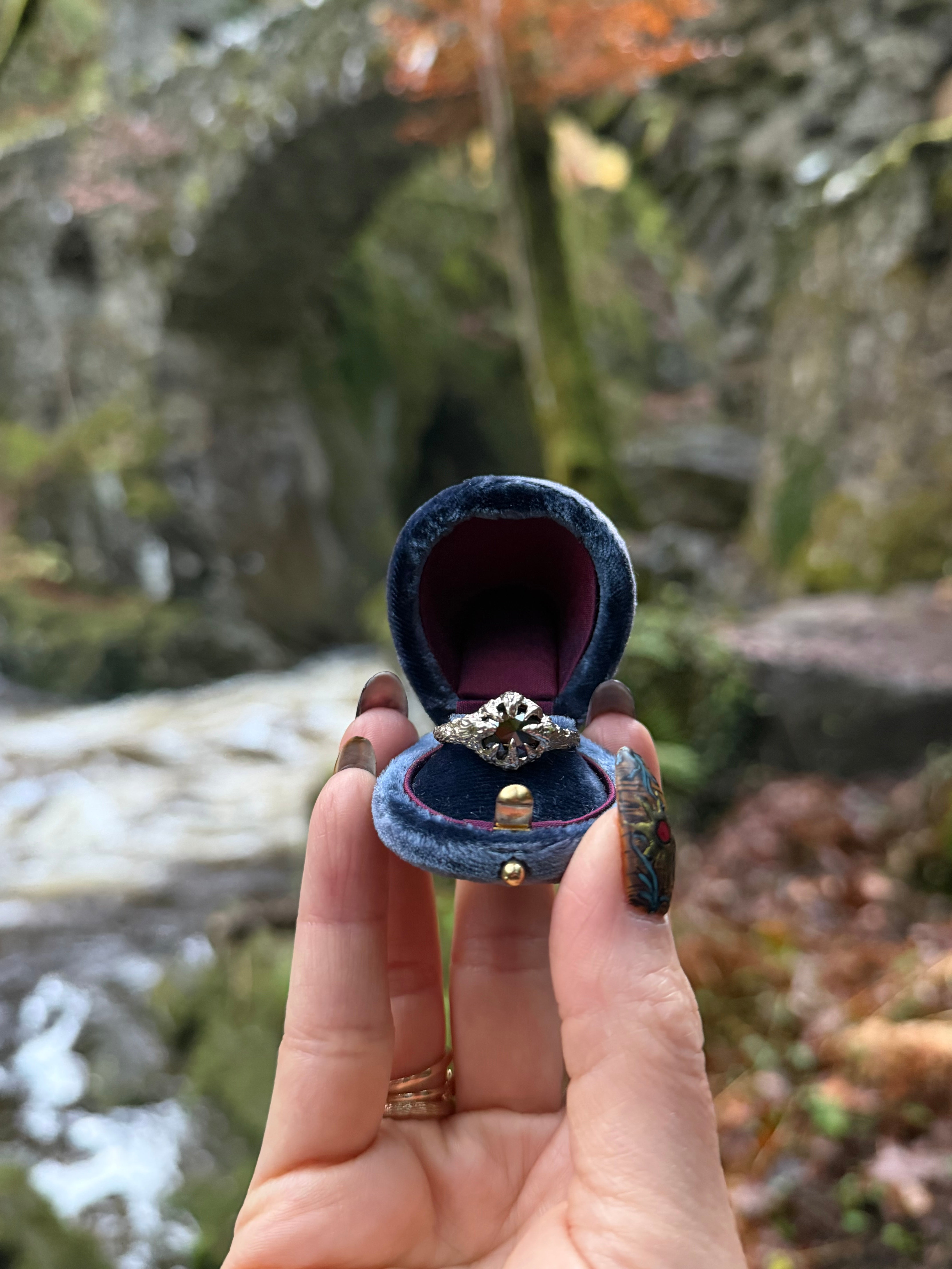 1.90ct Diamond Silver Flames Ring