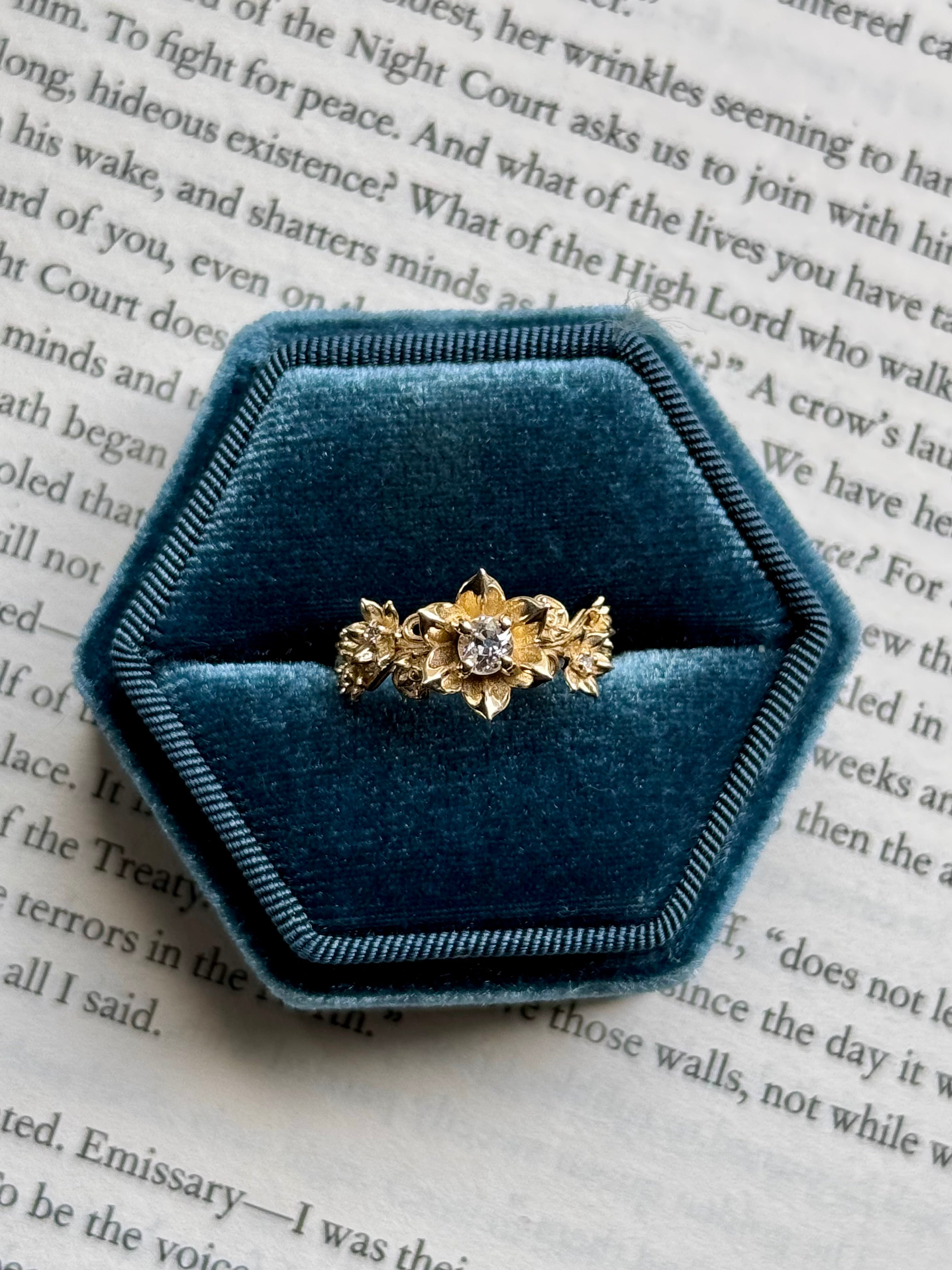 Antique Diamond Persephone 14k Yellow