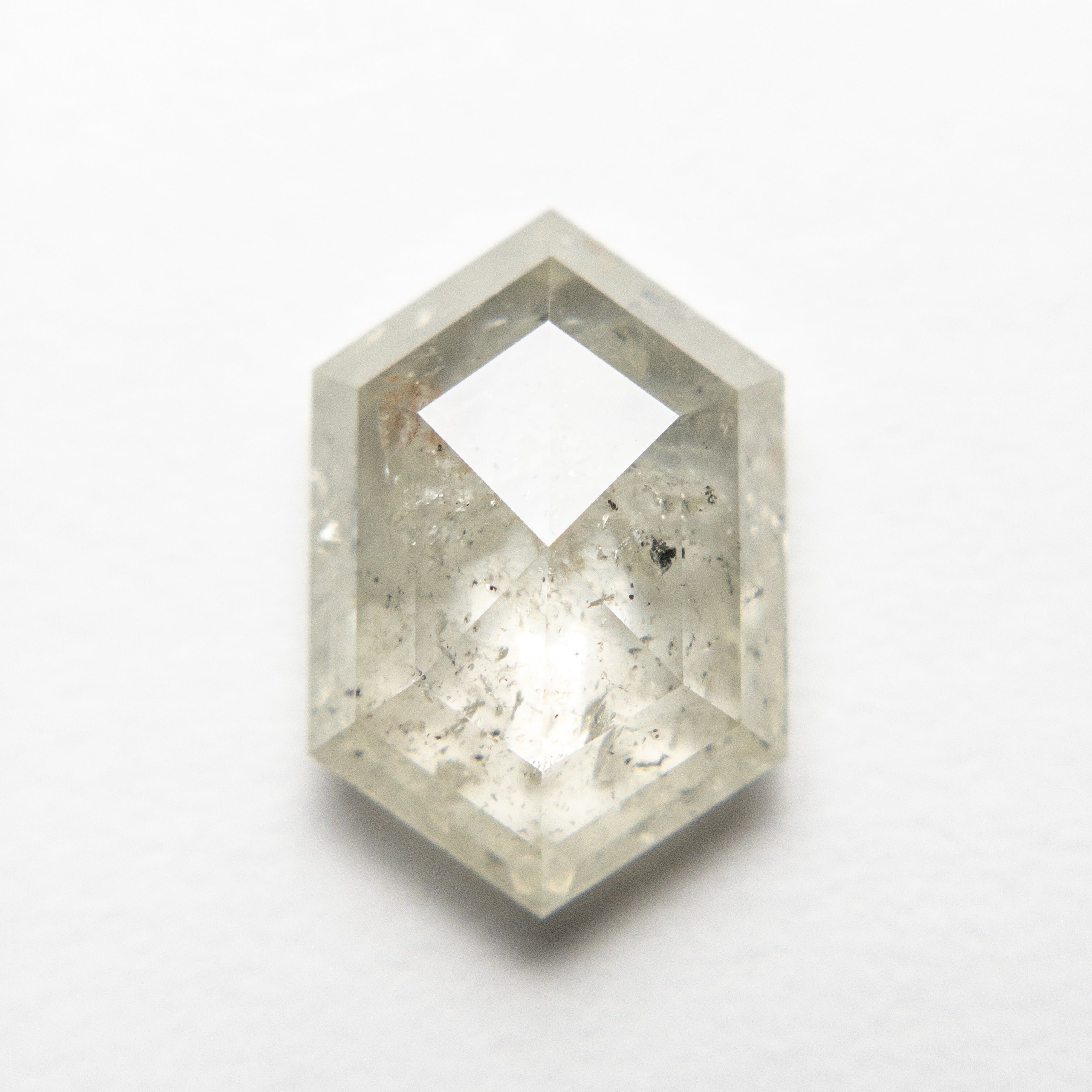 3.48ct 12.29x8.26x3.91mm Hexagon Rosecut 18455-01 - Misfit Diamonds