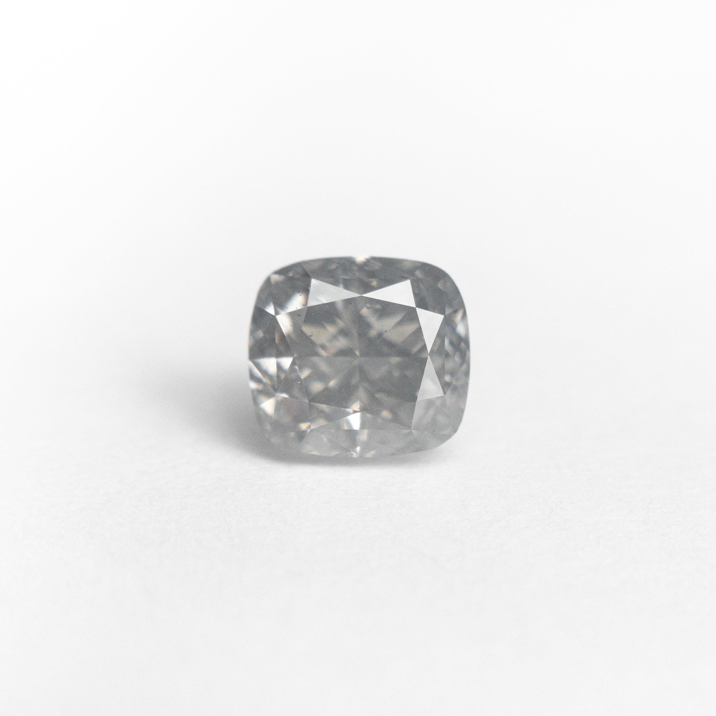1.00ct 5.74x5.24x3.68mm GIA SI1 Fancy Grey Cushion Brilliant 19412-01