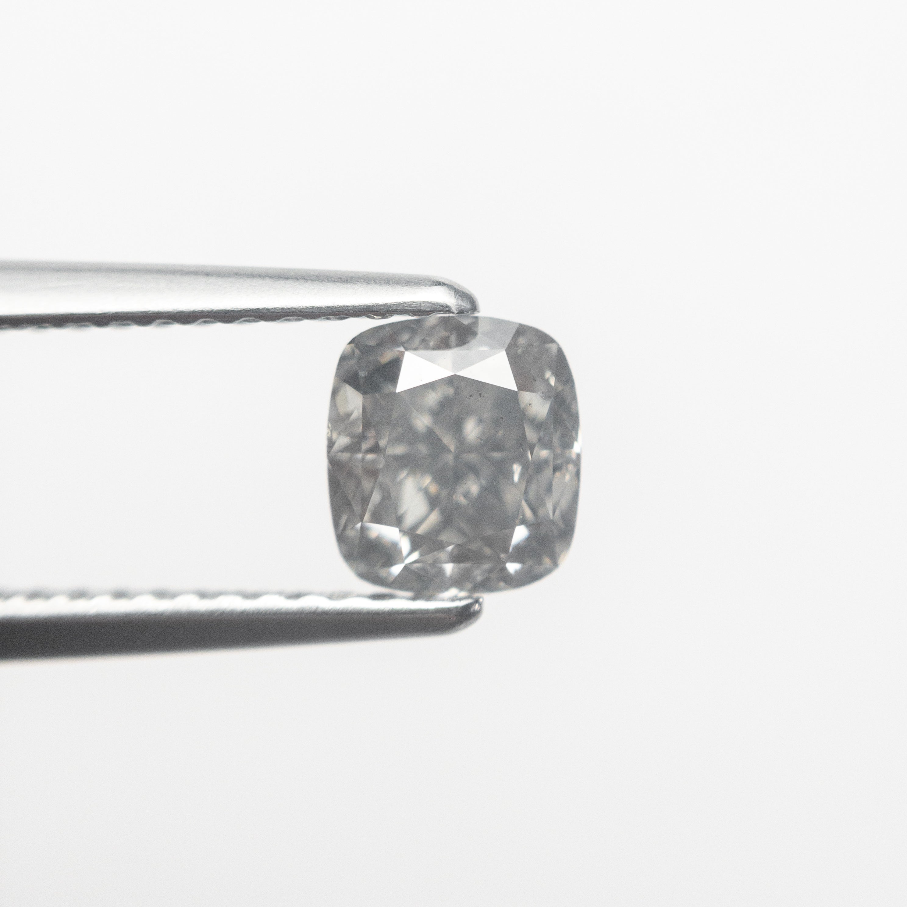 1.00ct 5.74x5.24x3.68mm GIA SI1 Fancy Grey Cushion Brilliant 19412-01