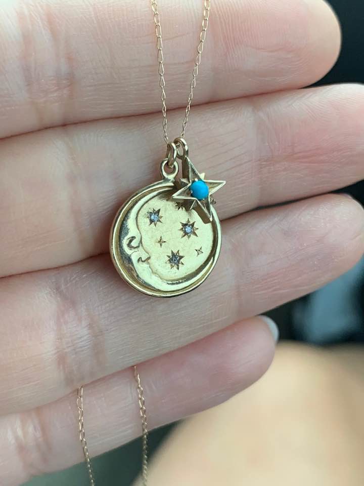 Moon + Stars Necklace