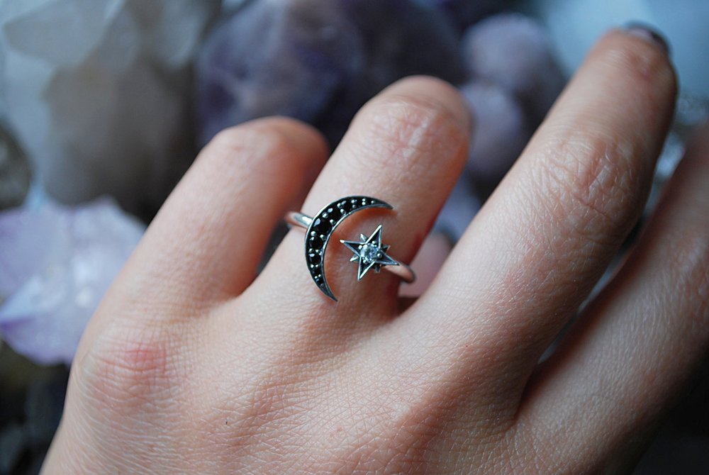 Winona Moon Star Ring - Silver – SP Inc.