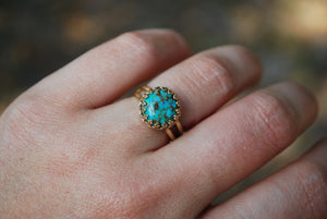 14k Gold + Turquoise