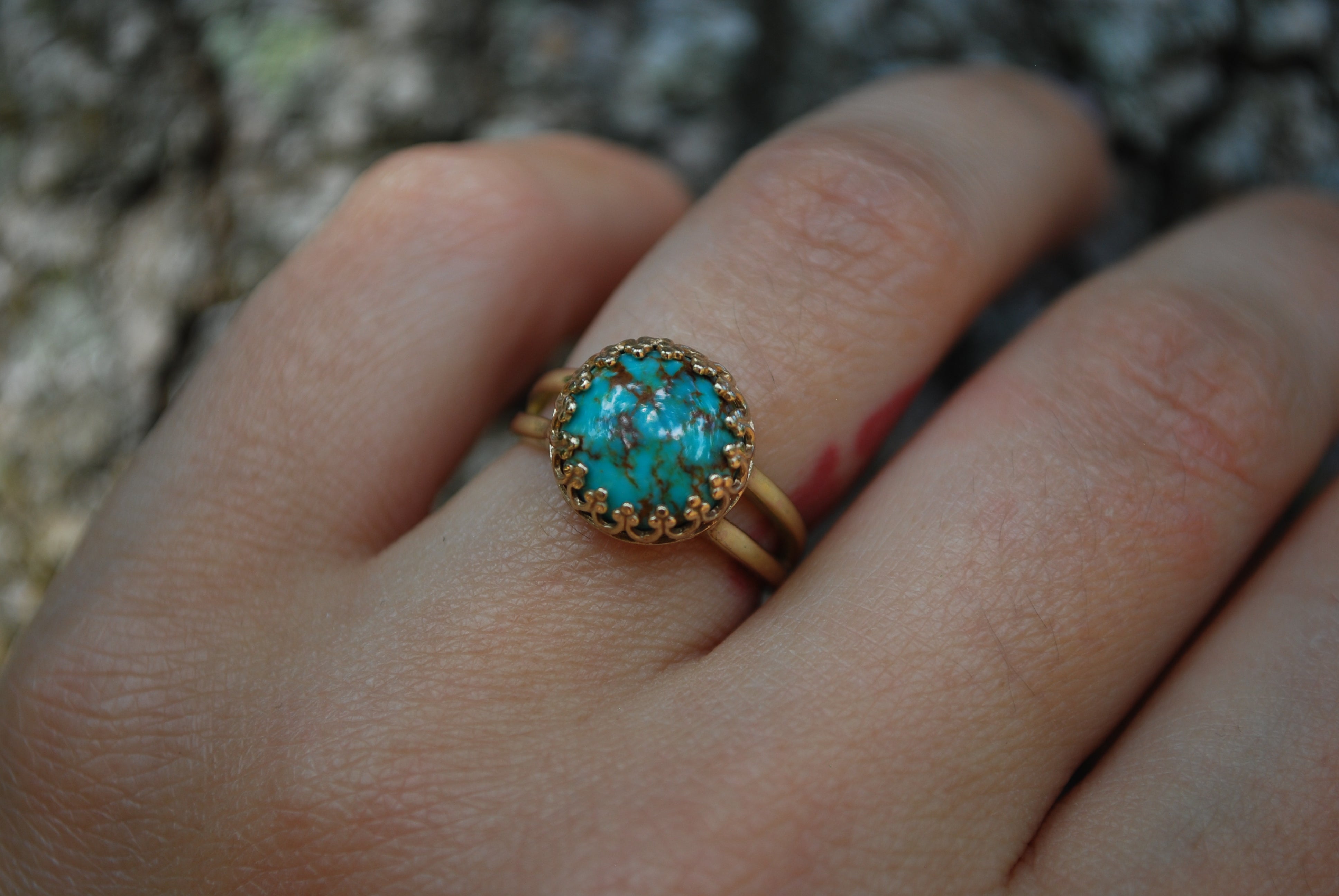 14k Gold + Turquoise