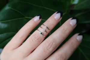Diamond Midi Rings