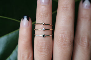 Diamond Midi Rings