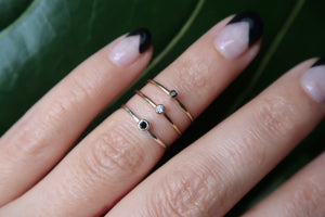 Diamond Midi Rings