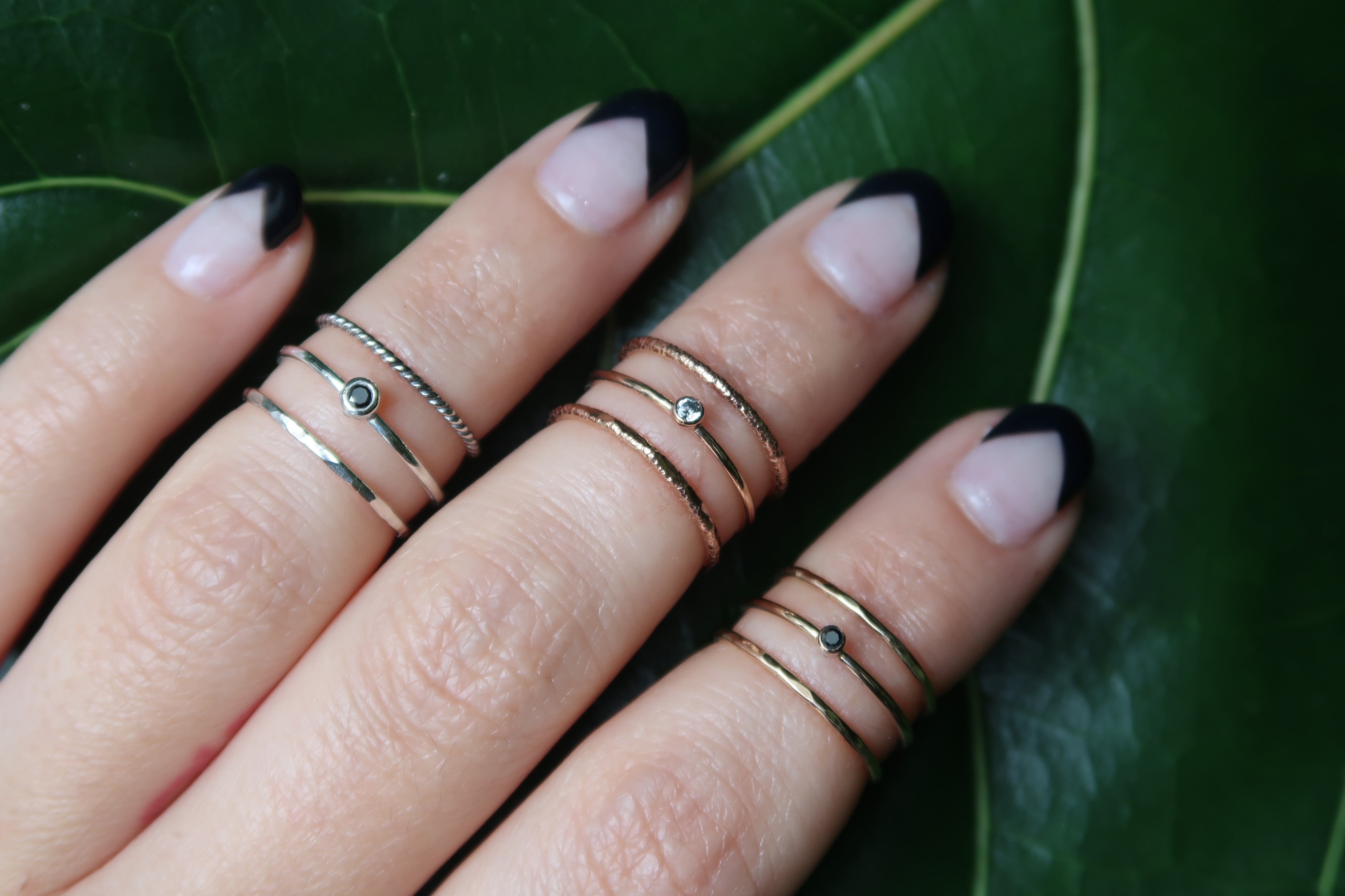 Rose gold midi ring online