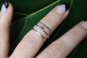 Diamond Midi Rings