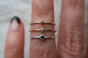 Diamond Midi Rings