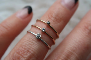 Diamond Midi Rings