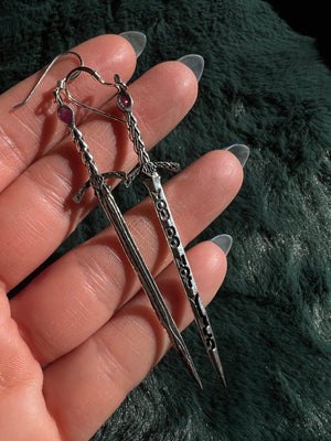 Goldryn Sword Earrings