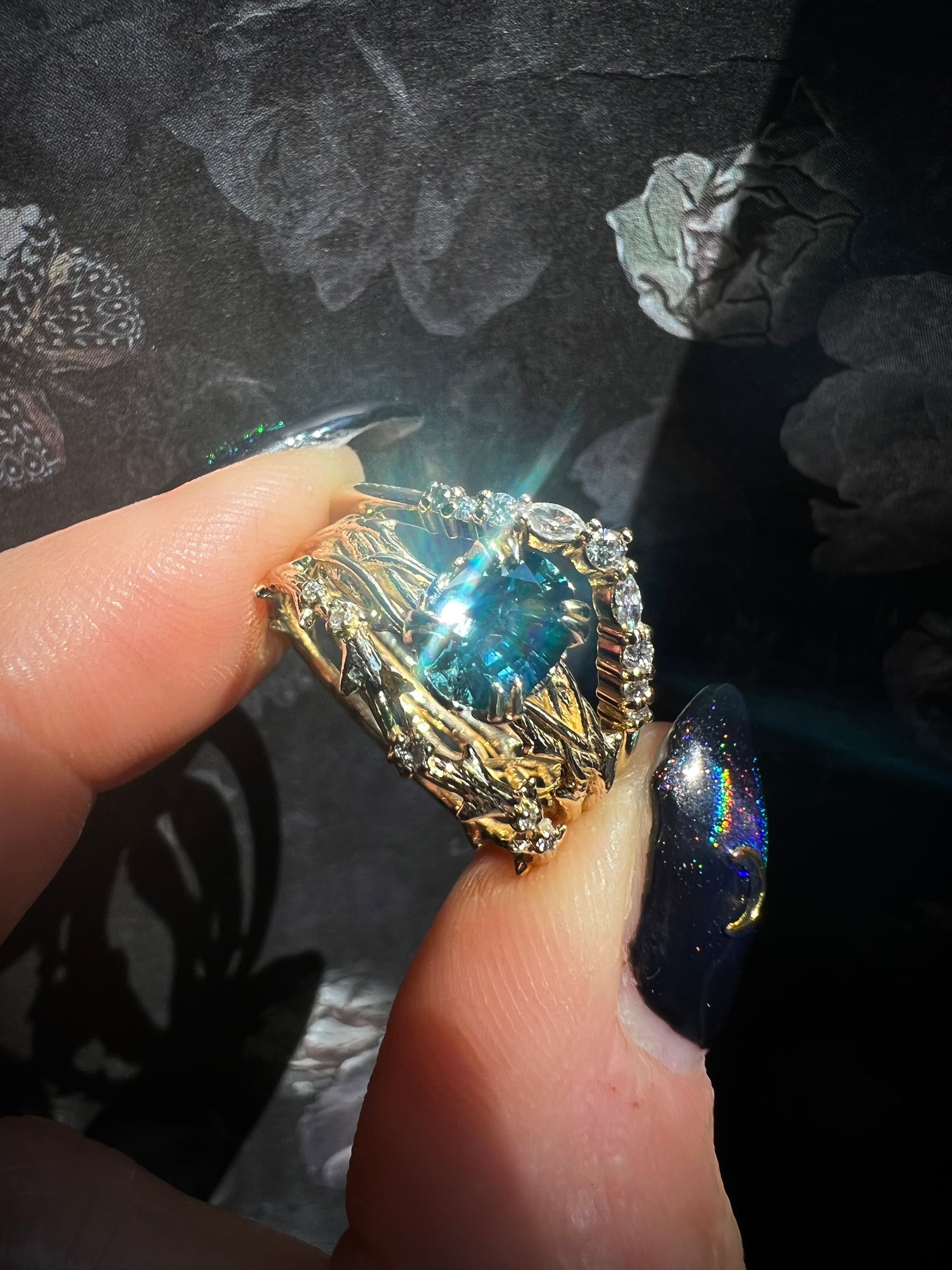 Thorns + Roses Sapphire Ring