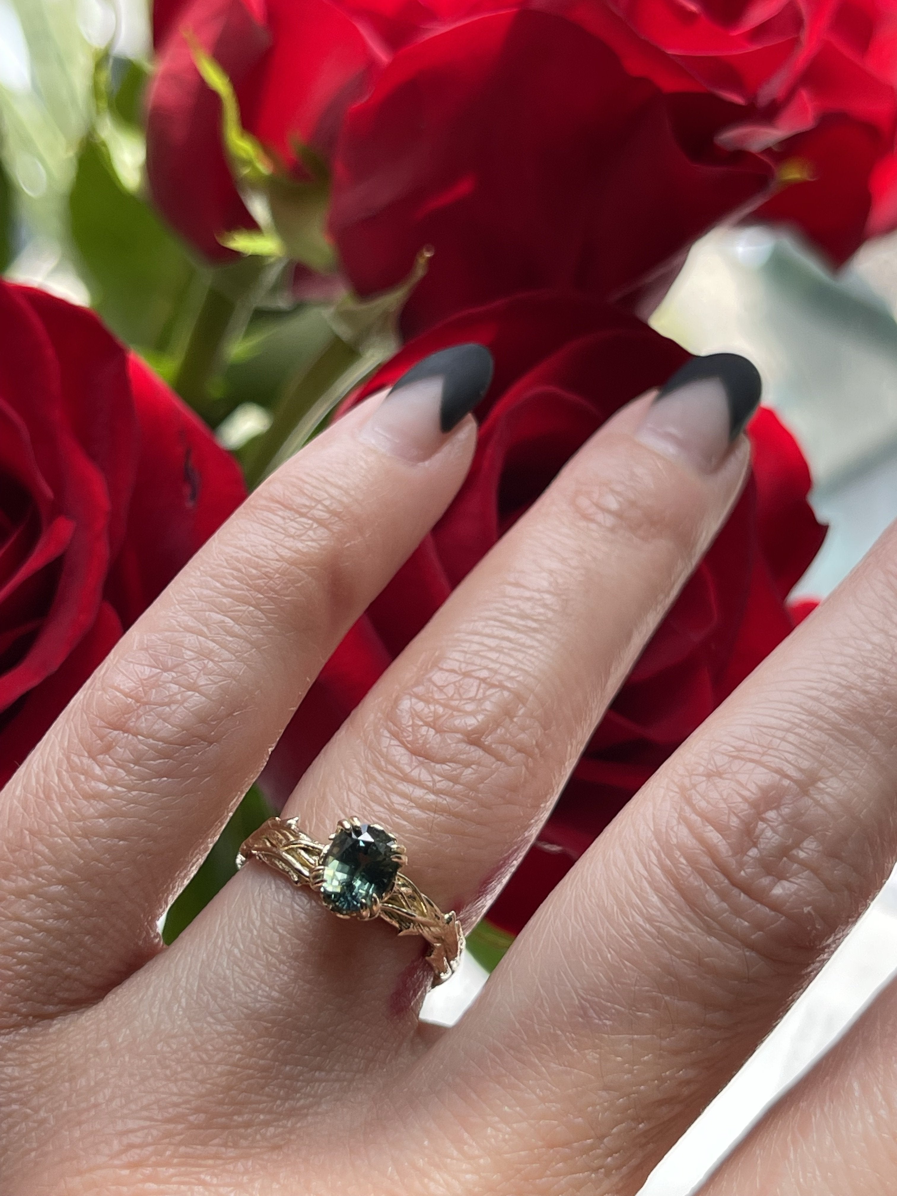 Custom Thorns + Roses Ring Setting