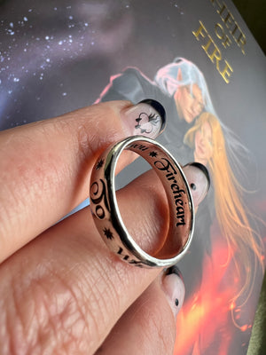 Glass sales wedding band