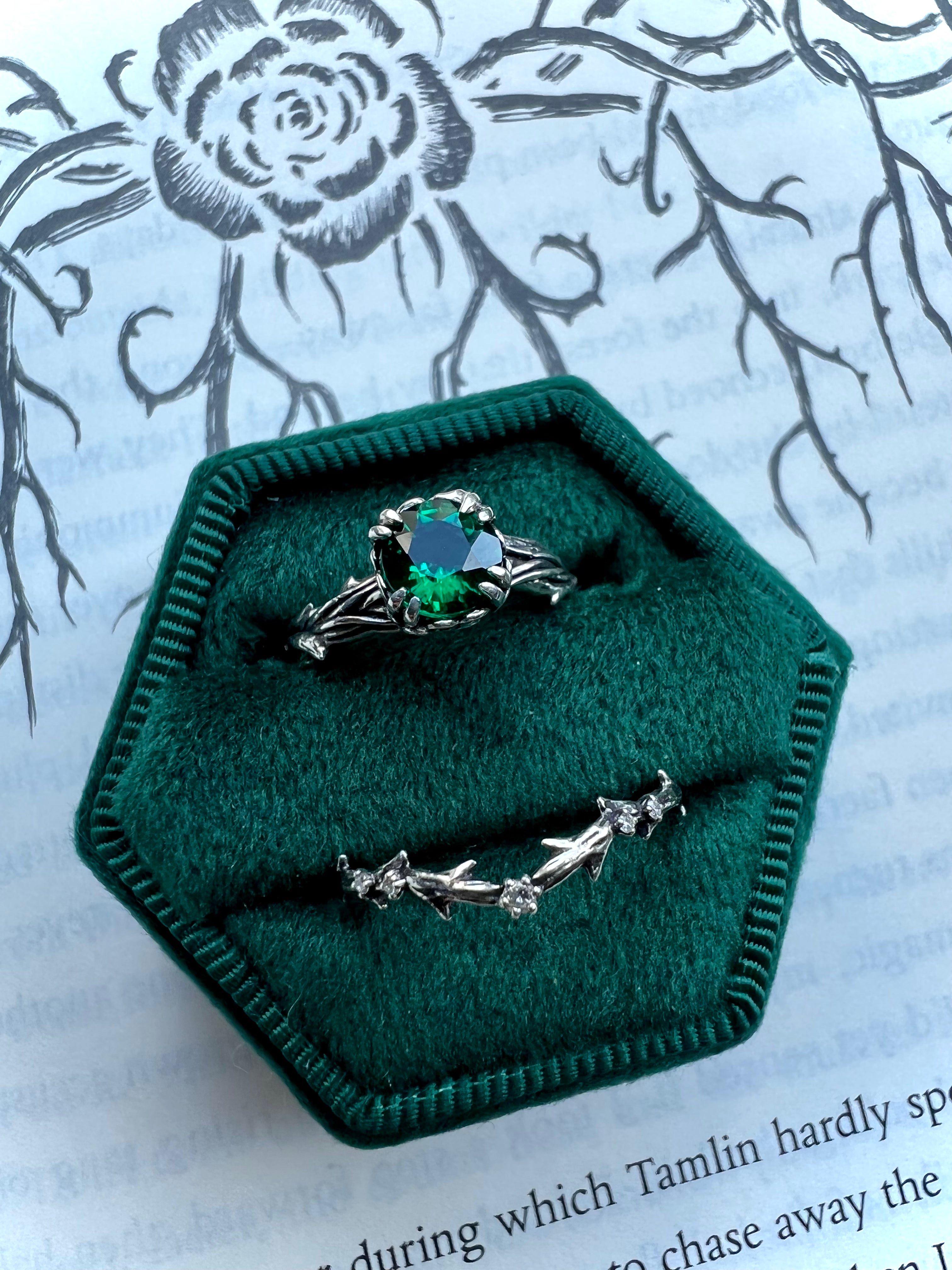 Round Thorns + Roses Ring Setting