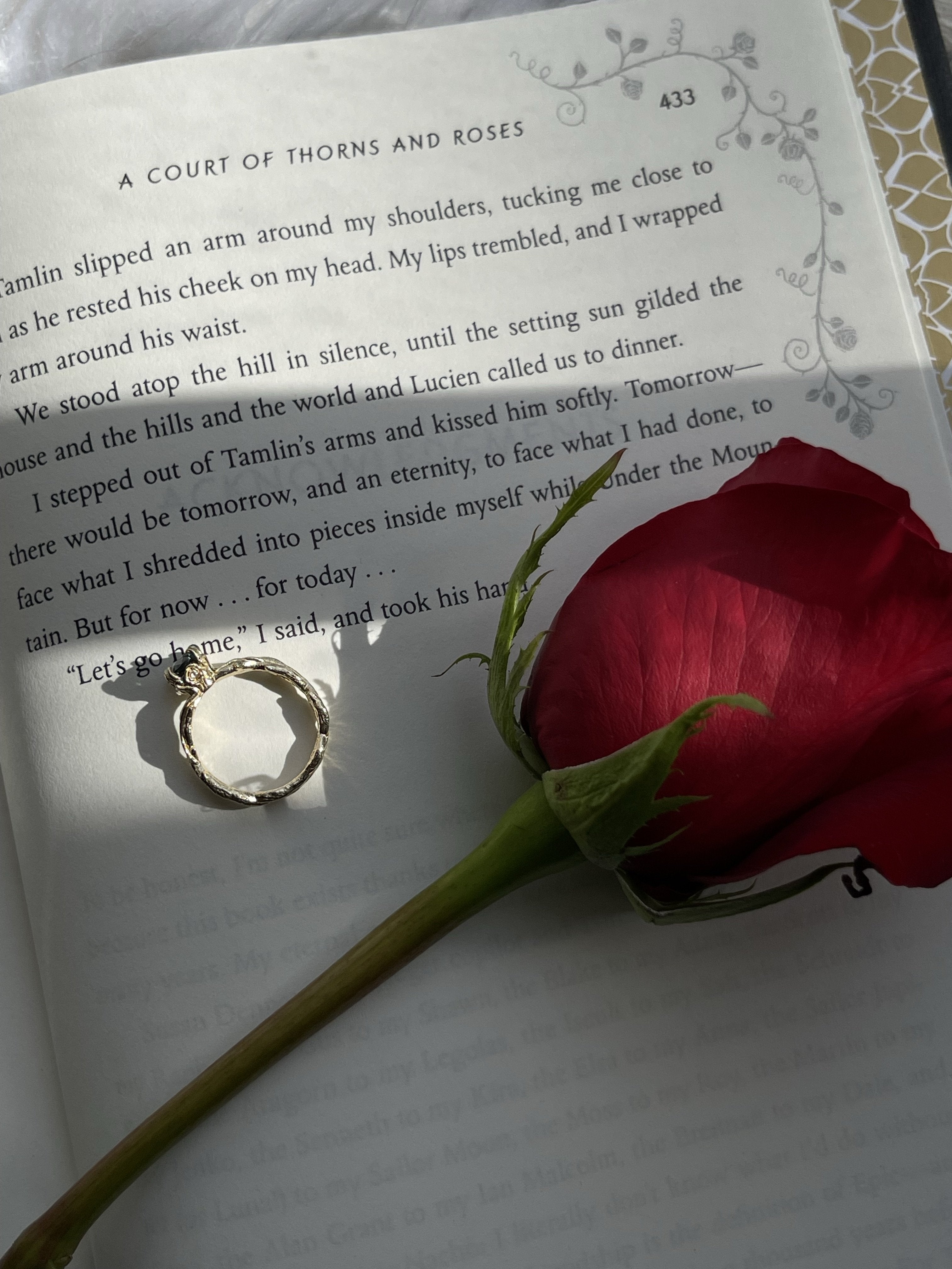 Custom Thorns + Roses Ring Setting